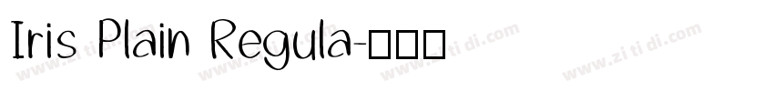 Iris Plain Regula字体转换